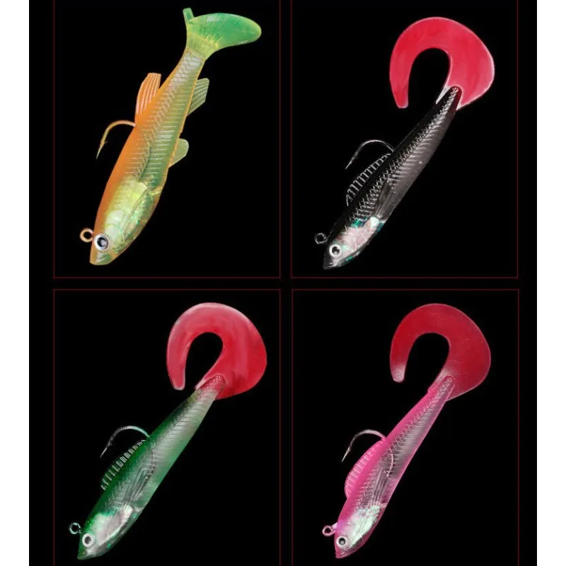 10 Pcs Lure Baits with T-tail  - Fishing Equipment Online ulasan dan harga