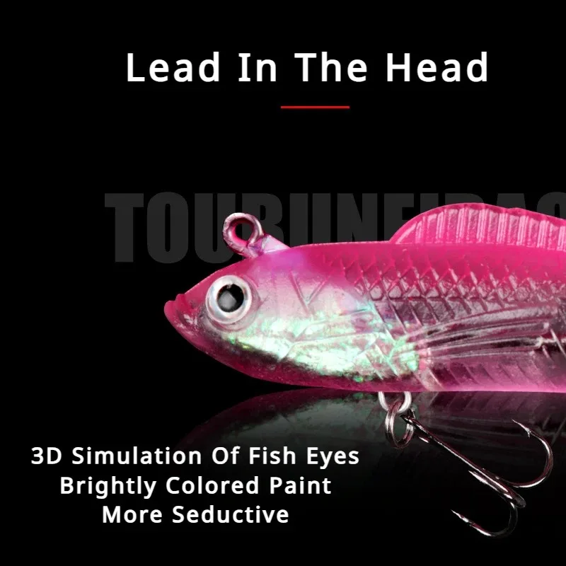 10 Pcs Lure Baits with T-tail  - Fishing Equipment Online ulasan dan harga