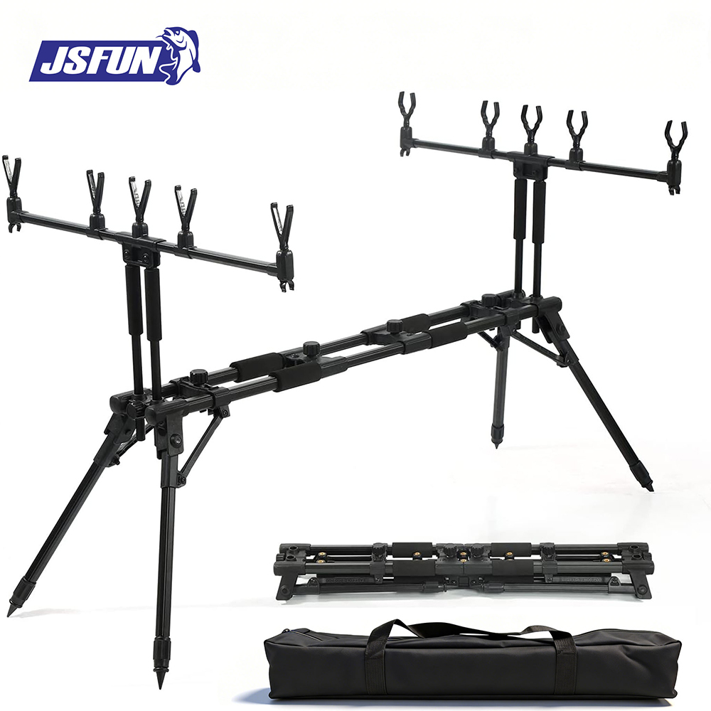 JSFUN  Adjustable 5-Rod Fishin - Fishing Rod Pod ulasan dan harga
