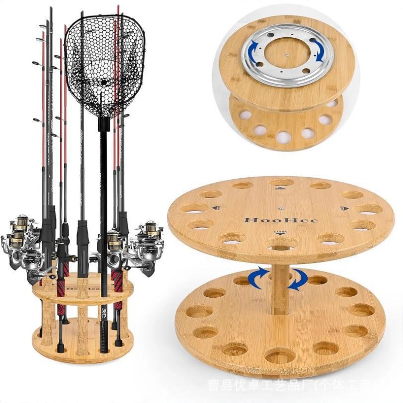 Round Solid Wood Fishing Rod S - Fishing Rod Pod ulasan dan harga
