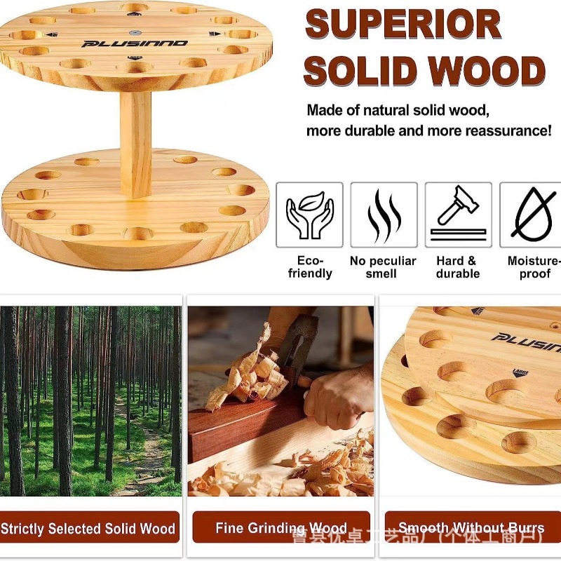 Round Solid Wood Fishing Rod S - Fishing Rod Pod ulasan dan harga